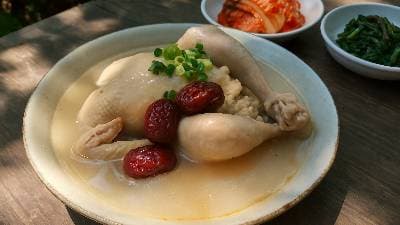 삼계탕 홍순이 집 김치 기운