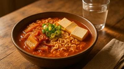 김치찌개라면 맛있는 이수진